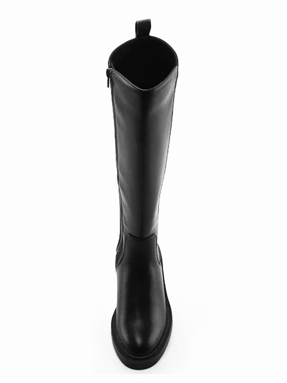 Kenneth Cole Reaction Anabelle Tall Rubber Sole Stacked Heel Riding Boot Size 12 - Picture 4 of 10
